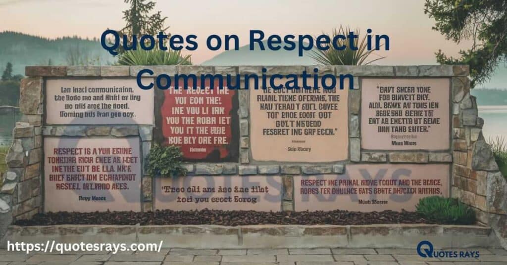 Quotes on Respect in Communication