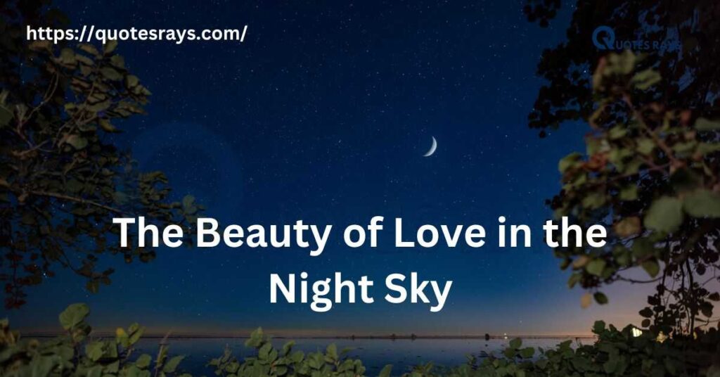 The Beauty of Love in the Night Sky