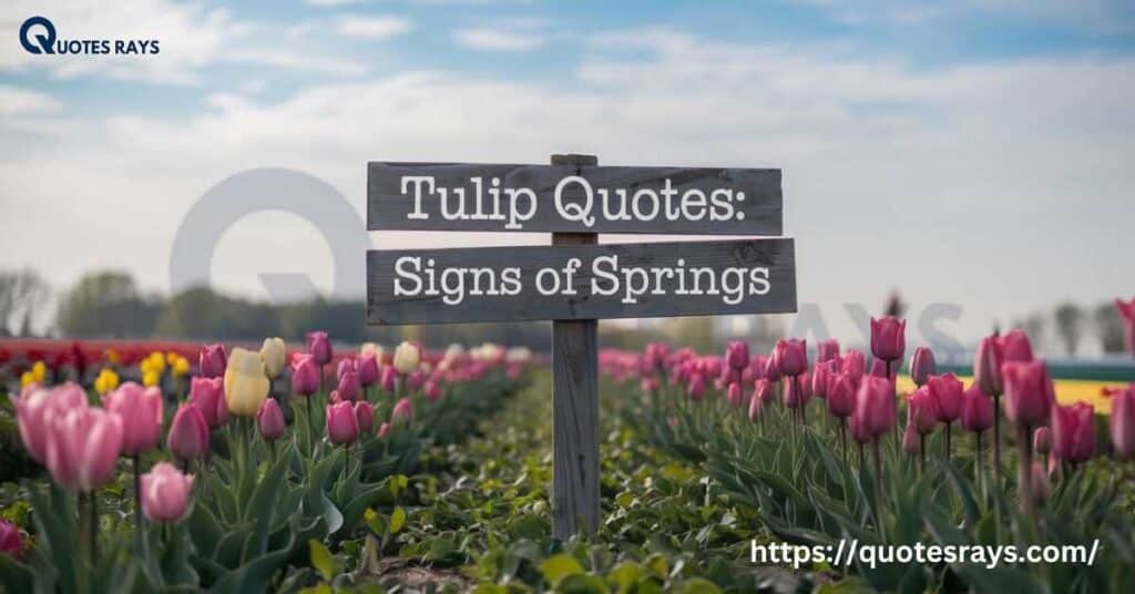 Tulip Quotes: Signs of Springs