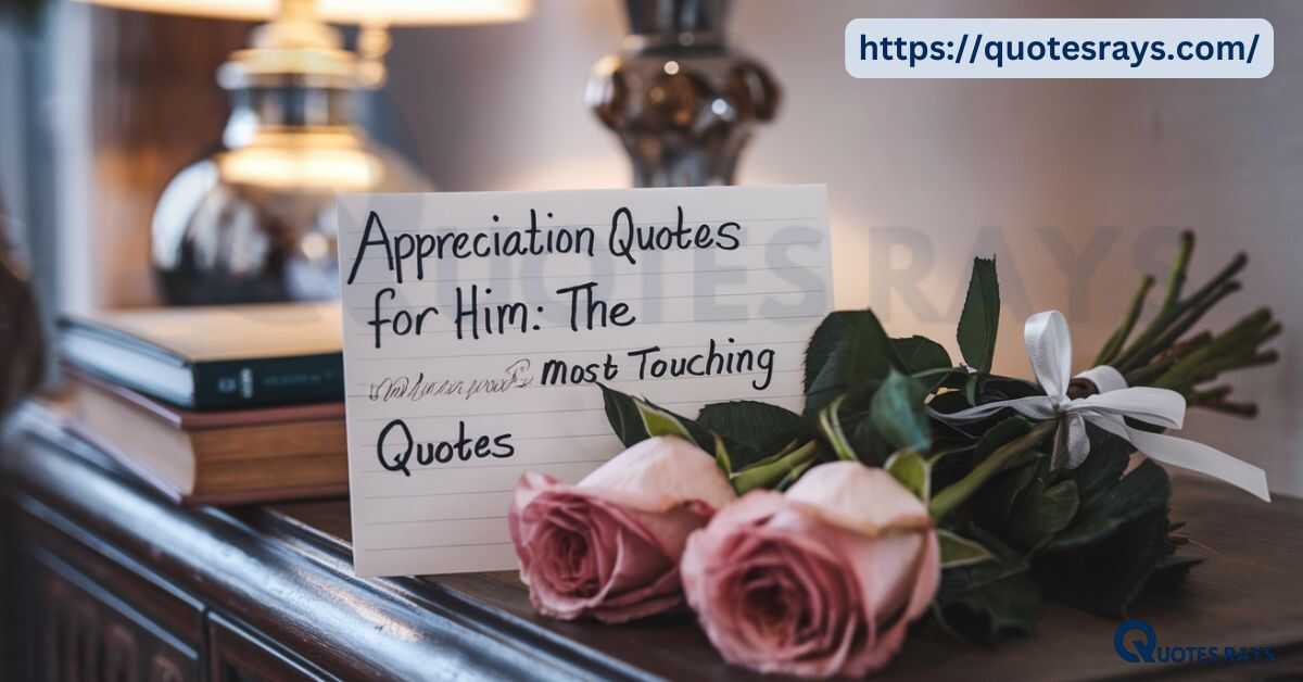 Appreciation Quotes for Him