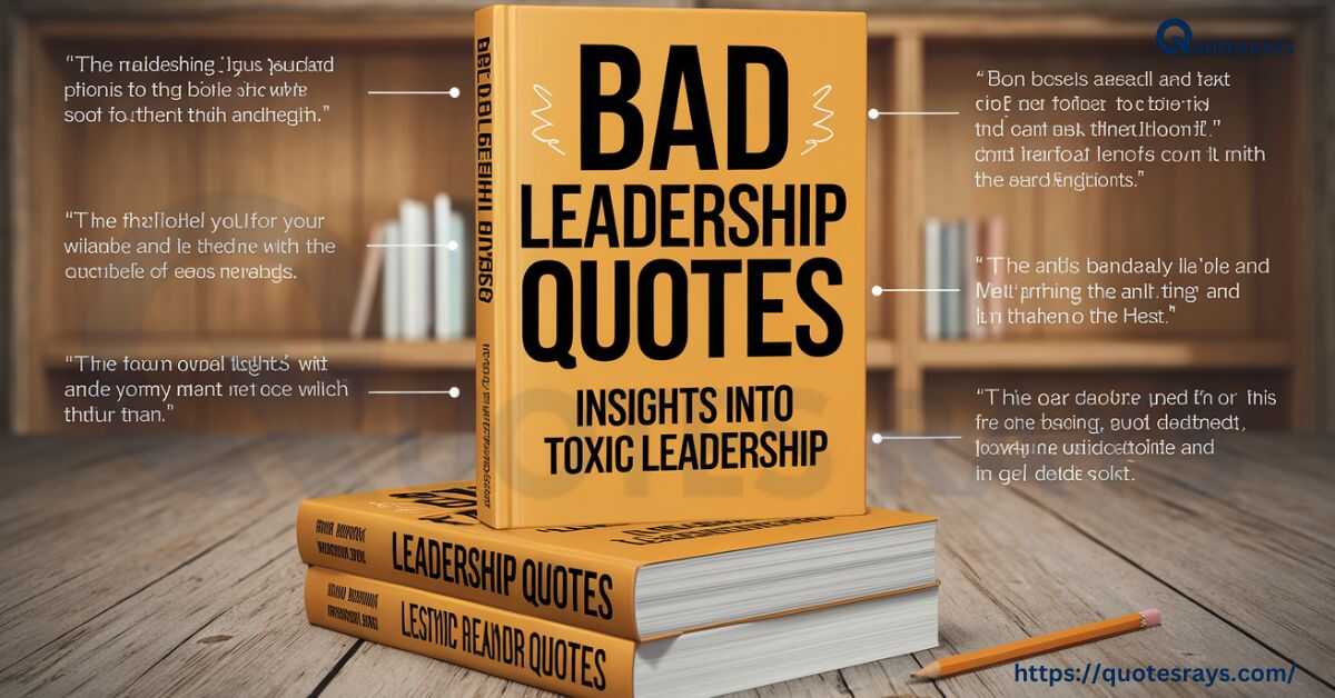 Bad Leadership Quotes