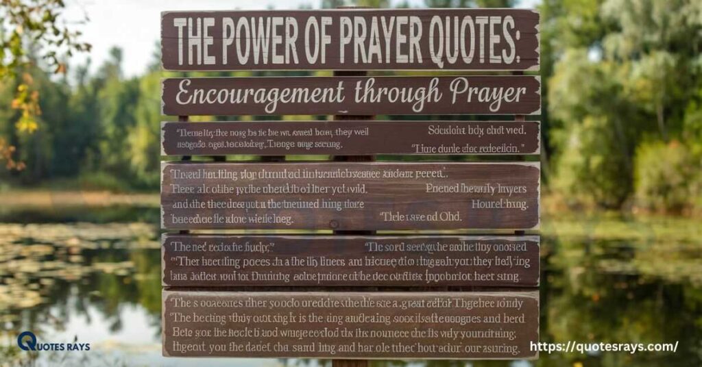 The power of prayer