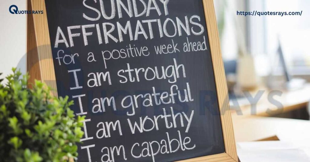 Positive Sunday Blessings Quotes